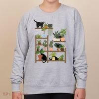Cats And Plants Women's Sweatshirt thumb 0