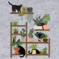 Cats And Plants Women's Sweatshirt thumb 2