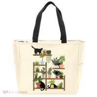 Cats And Plants Tote Bag thumb 0