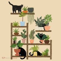 Cats And Plants Tote Bag thumb 4