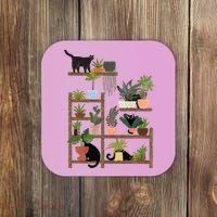 Cats And Plants Coaster thumb 0