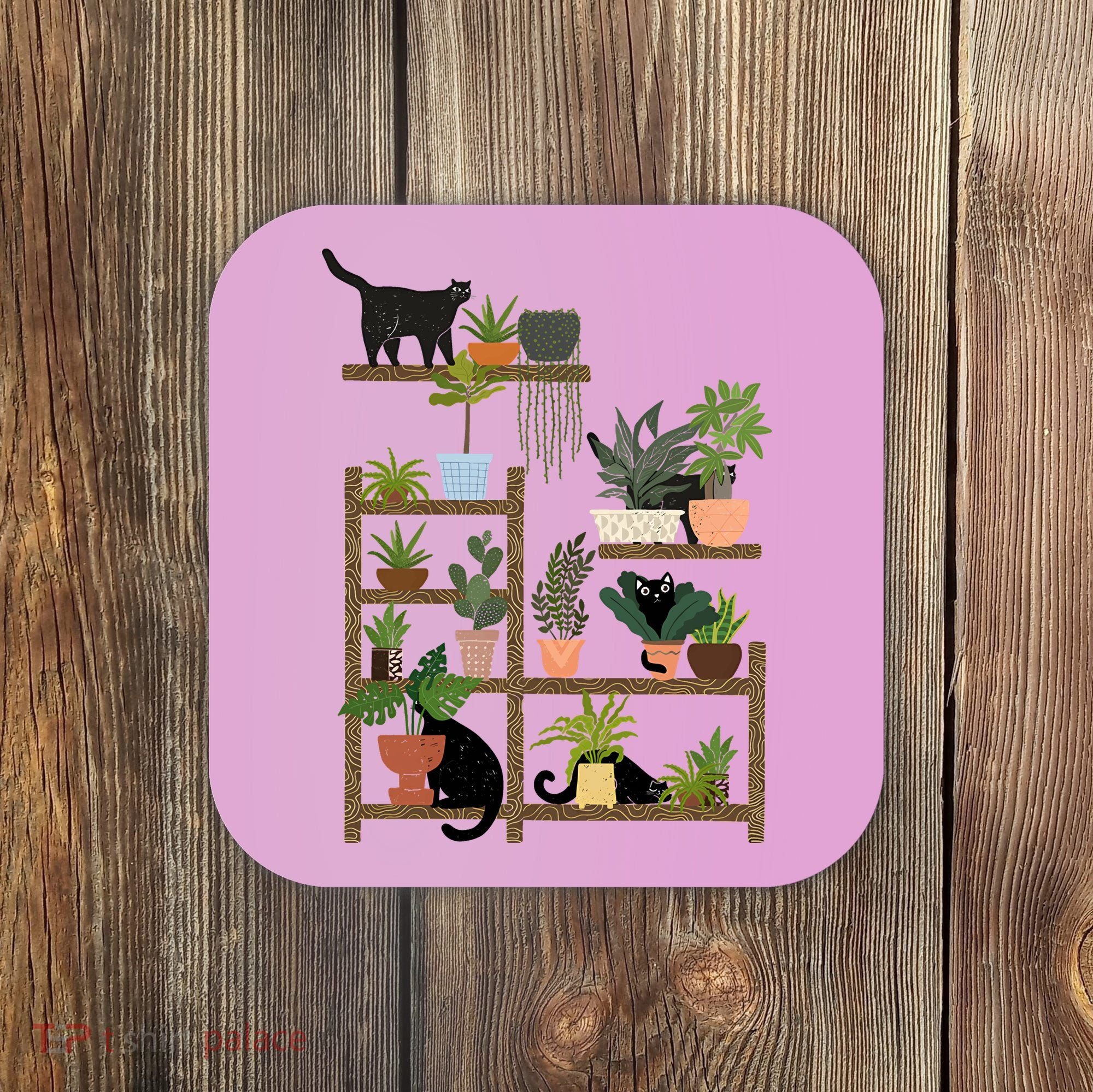 Cats And Plants Coaster