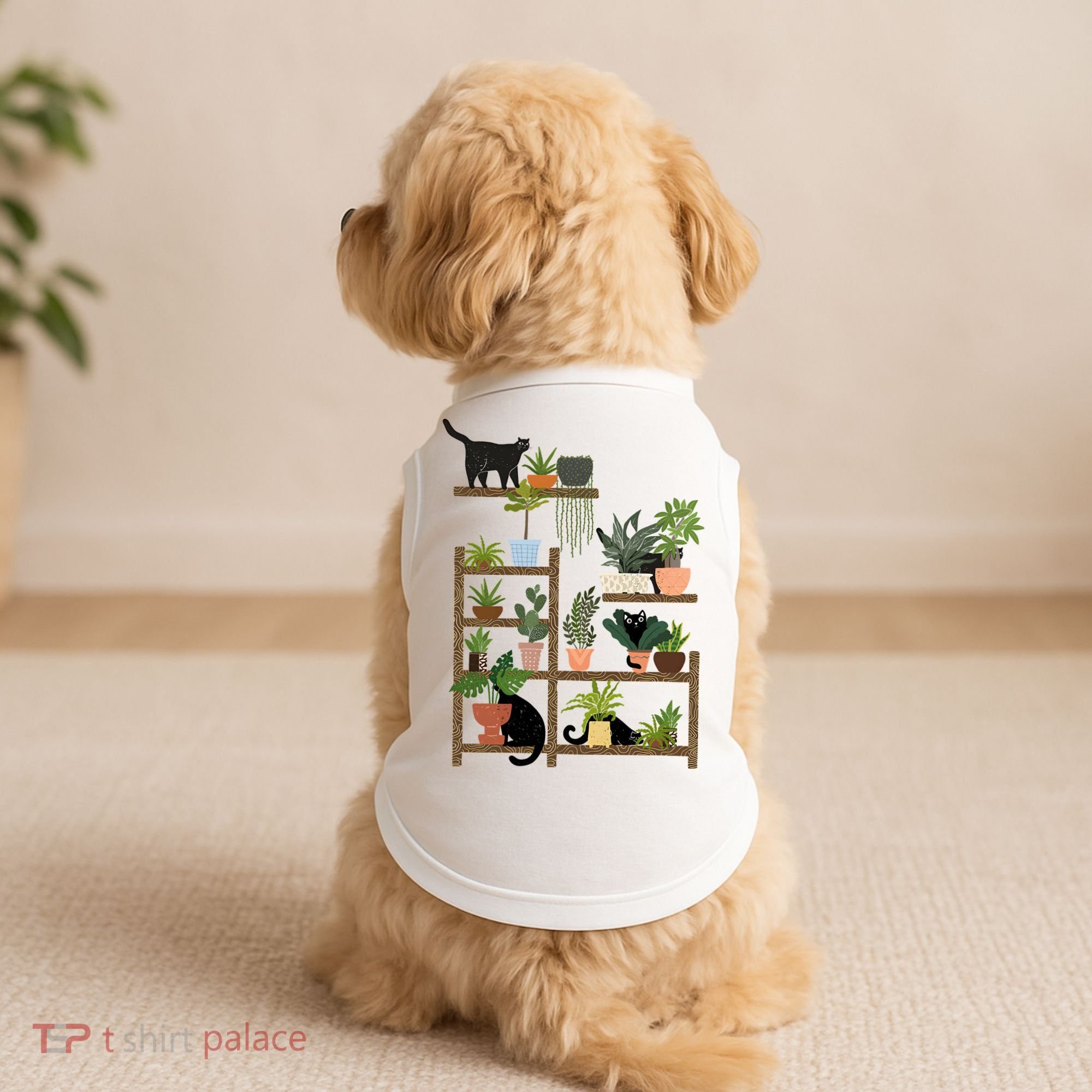 Cats And Plants Doggie Tank