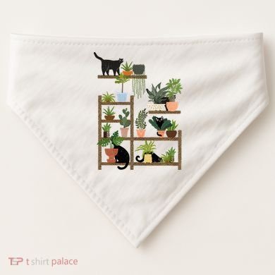 Cats And Plants USA-Made Doggie Bandana
