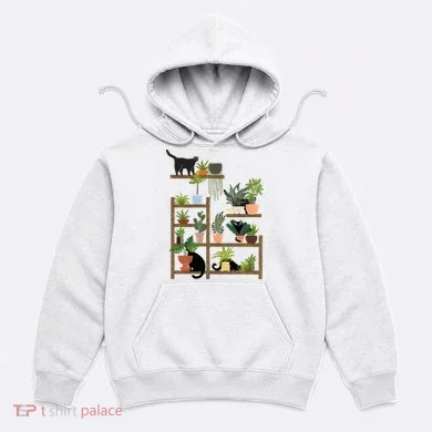 Cats And Plants Hoodie
