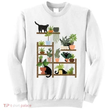 Cats And Plants Sweatshirt