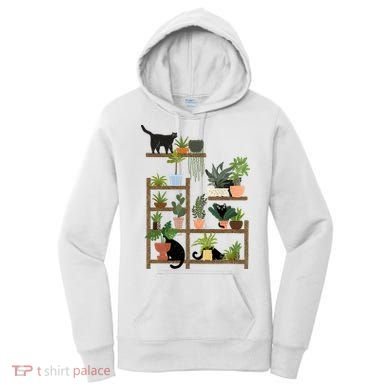 Cats And Plants Women's Hoodie