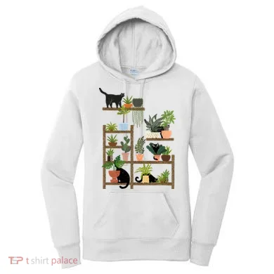 Cats And Plants Women's Hoodie
