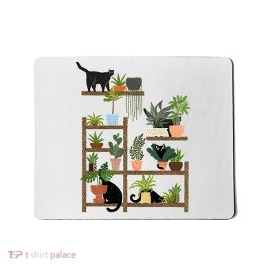 Cats And Plants Mousepad