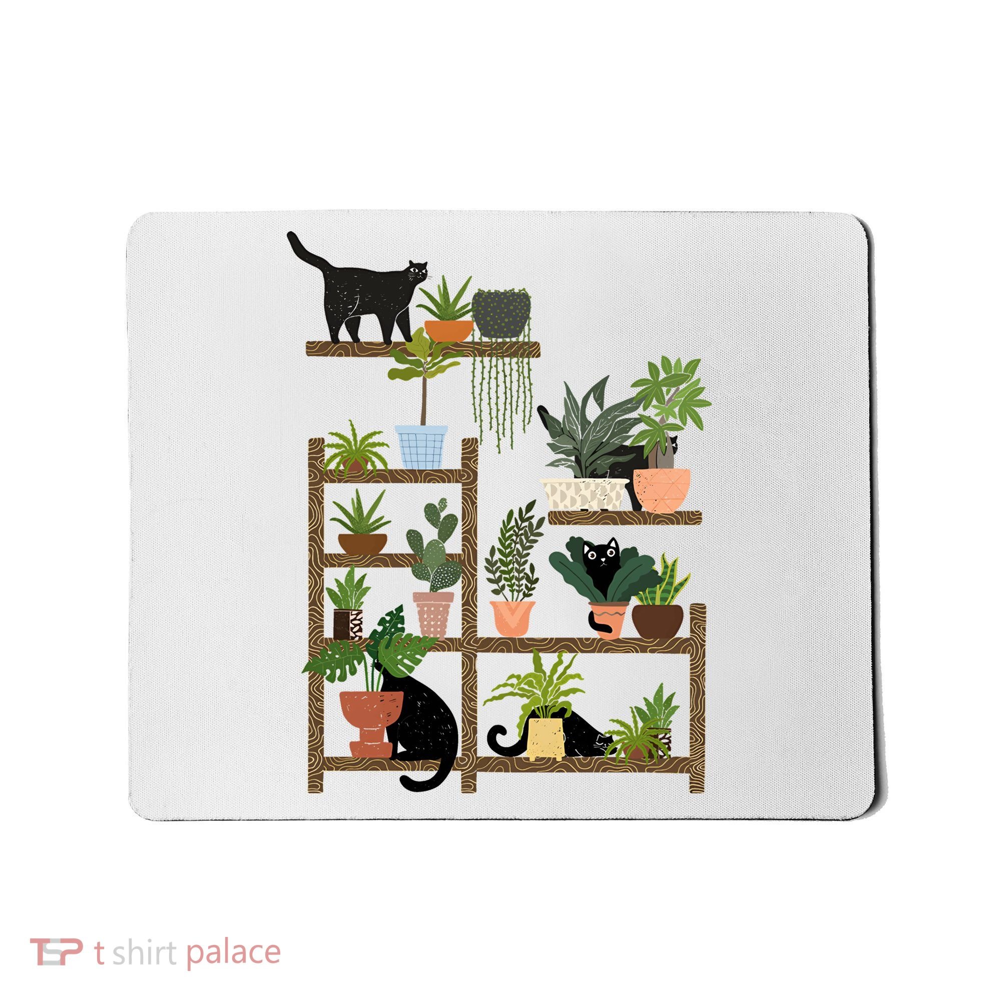 Cats And Plants Mousepad