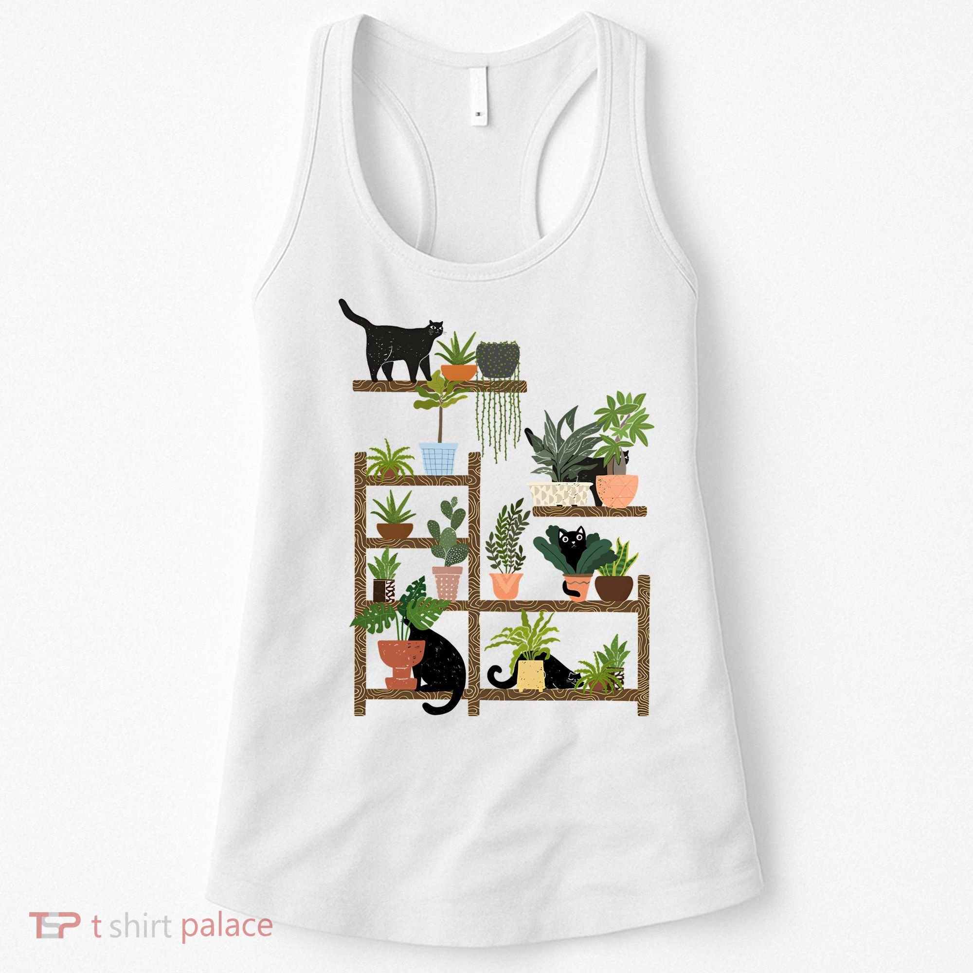 Cats And Plants Women's Tank Top