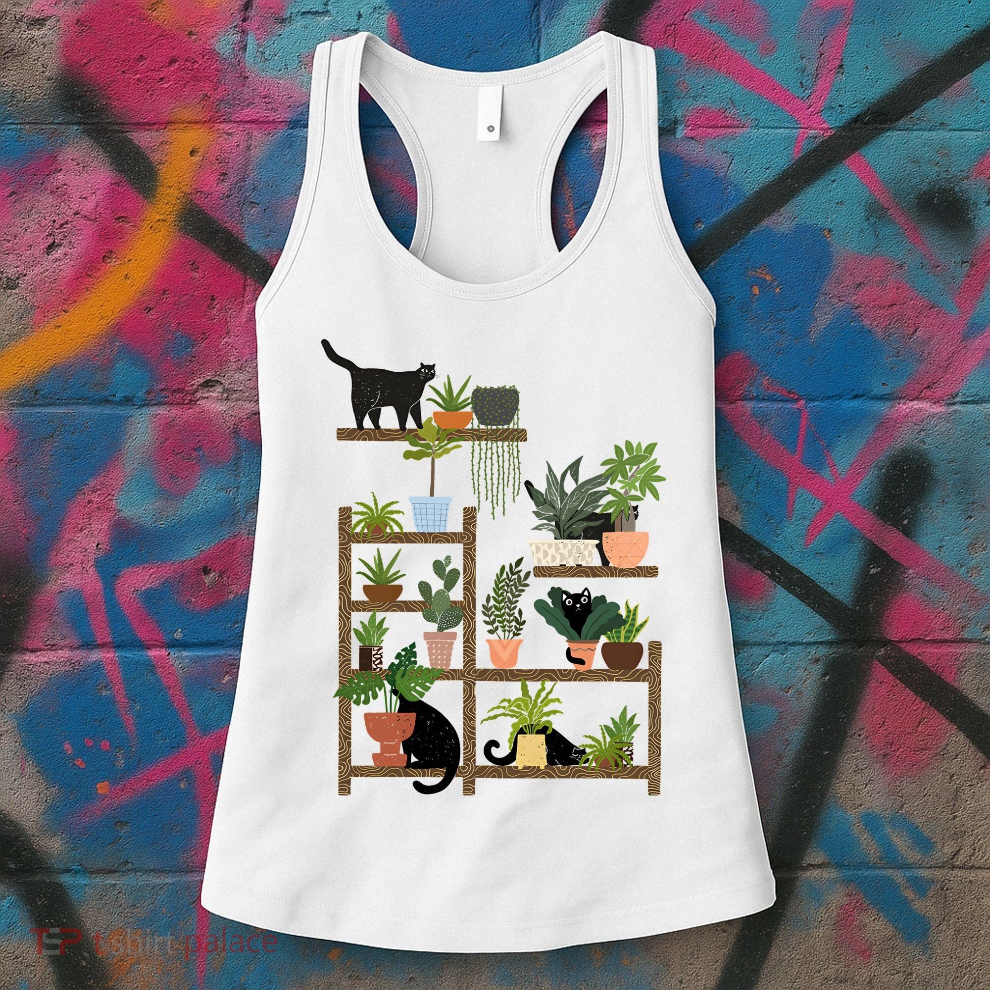 Cats And Plants Women's Tank Top