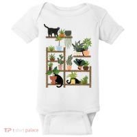 Cats And Plants Baby Bodysuit thumb 0