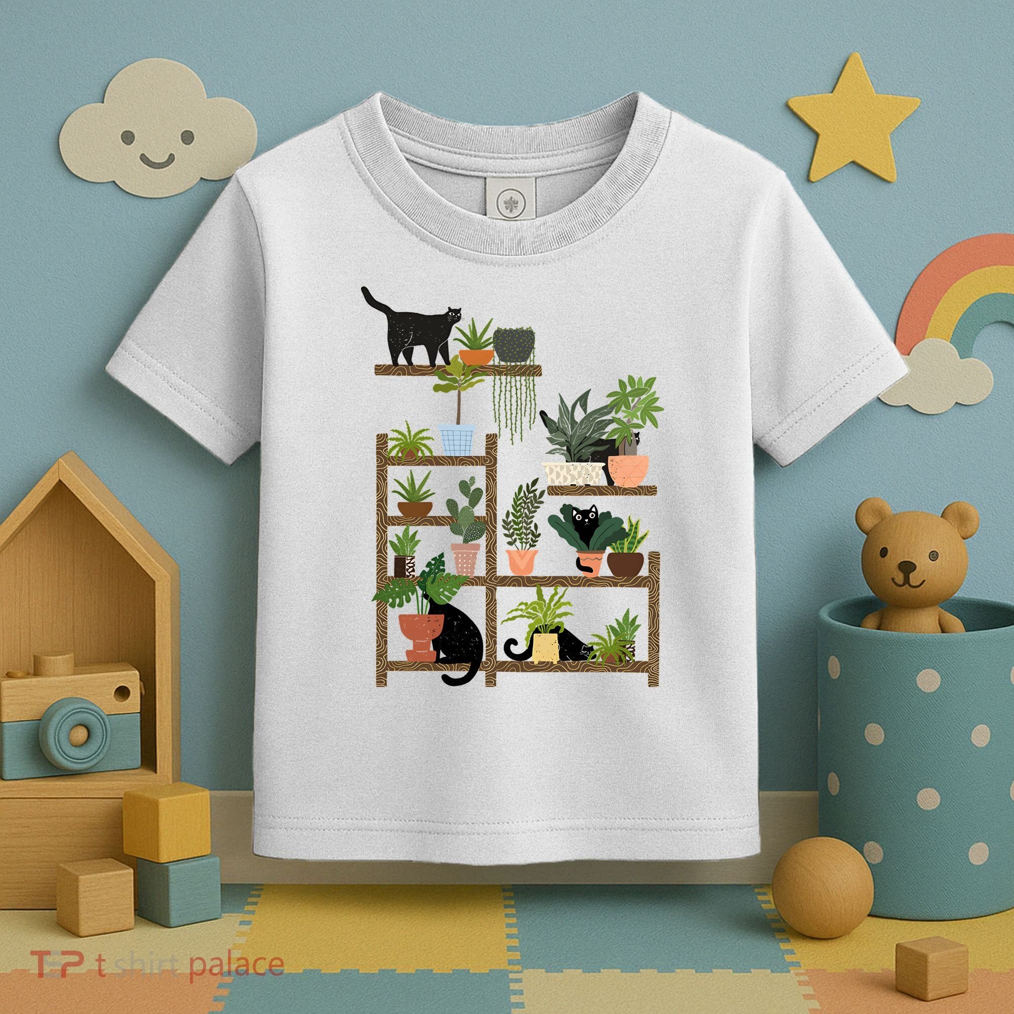 Cats And Plants Toddler T-Shirt
