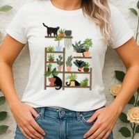Cats And Plants Women's T-Shirt thumb 2