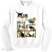 Cats And Plants Kids Sweatshirt thumb 0