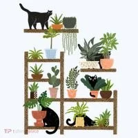 Cats And Plants Kids Sweatshirt thumb 2