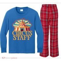 Circus Artist Party Costume Circus Staff Carnie Circus Great Gift Kids Long Sleeve Plaid Pajama Set thumb 0