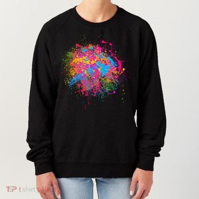 Colorful Artsy Paint Splat Women's Sweatshirt
