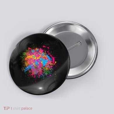 Colorful Artsy Paint Splat Button