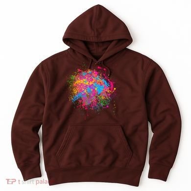Colorful Artsy Paint Splat Hoodie