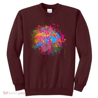 Colorful Artsy Paint Splat Sweatshirt
