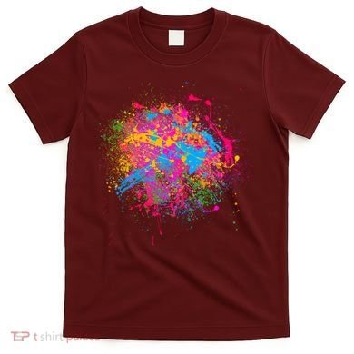 Colorful Artsy Paint Splat T-Shirt