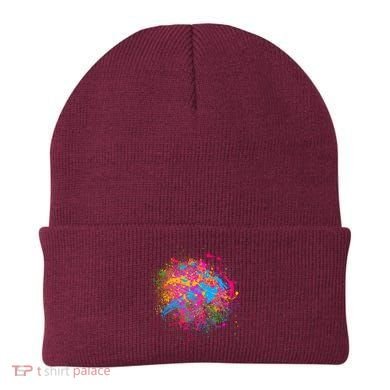 Colorful Artsy Paint Splat Beanie