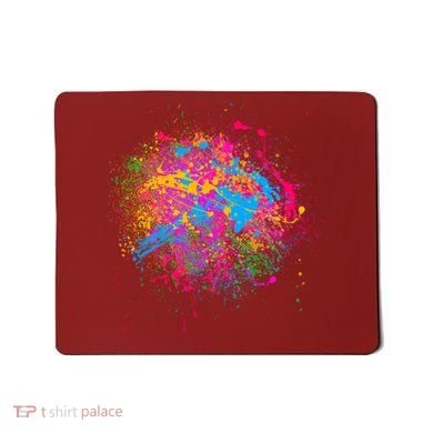 Colorful Artsy Paint Splat Mousepad