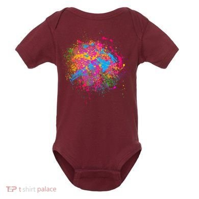 Colorful Artsy Paint Splat Baby Bodysuit