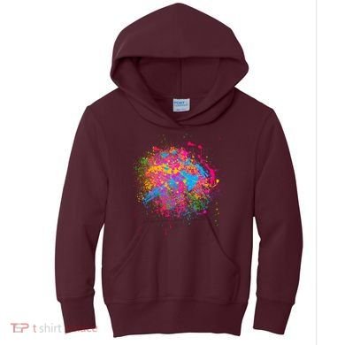 Colorful Artsy Paint Splat Kids Hoodie