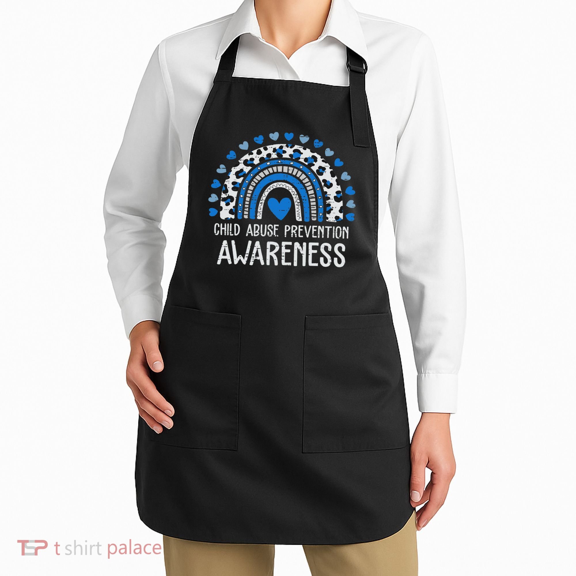 Child Abuse Prevention Rainbow Leopard Child Abuse Awareness Apron