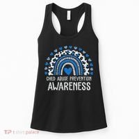 Child Abuse Prevention Rainbow Leopard Child Abuse Awareness Women's Tank Top thumb 0