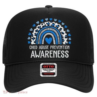 Child Abuse Prevention Rainbow Leopard Child Abuse Awareness Hat