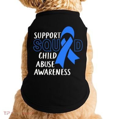 Child Abuse Prevention Month April Support Squad Awareness Gift Doggie Tank