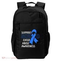 Child Abuse Prevention Month April Support Squad Awareness Gift Backpack thumb 0