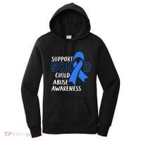 Child Abuse Prevention Month April Support Squad Awareness Gift Women's Hoodie thumb 0