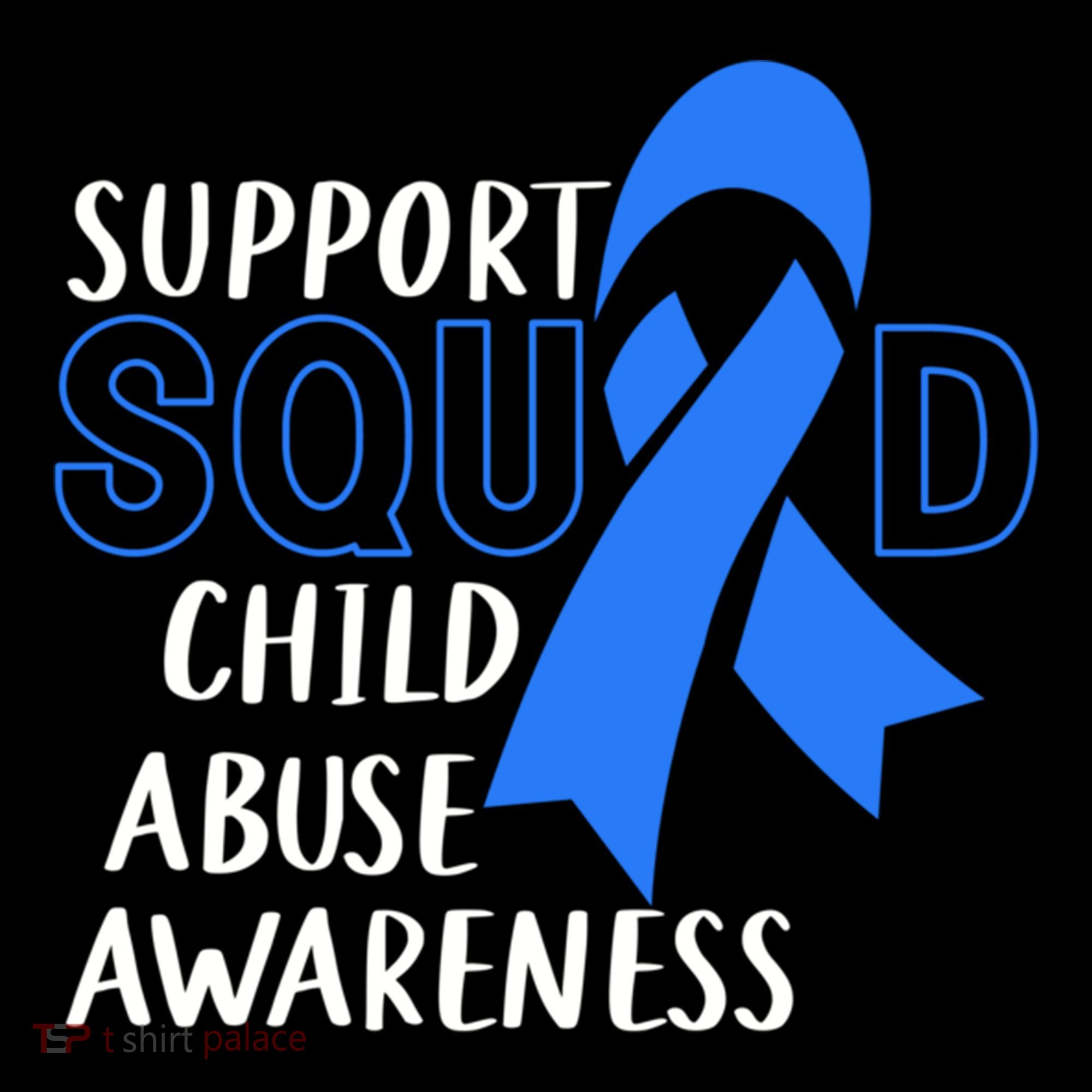 Child Abuse Prevention Month April Support Squad Awareness Gift Women's Hoodie