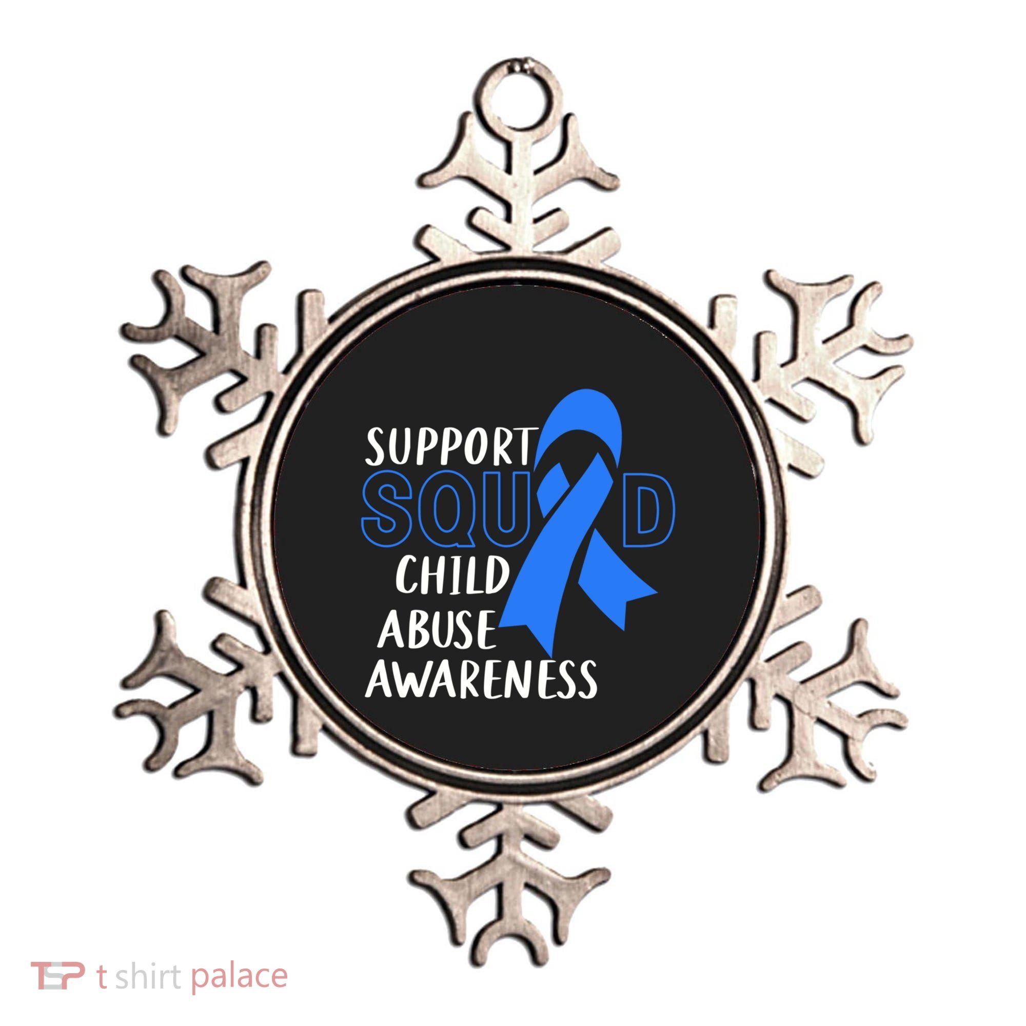 Child Abuse Prevention Month April Support Squad Awareness Gift Ornament
