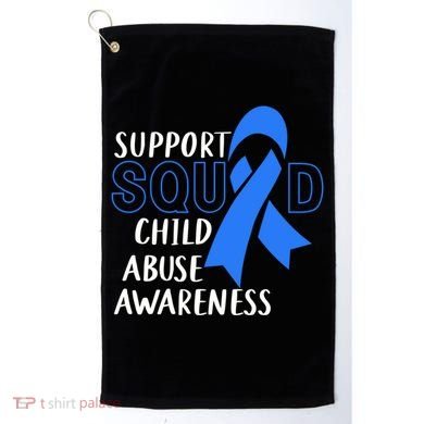 Child Abuse Prevention Month April Support Squad Awareness Gift Golf Towel