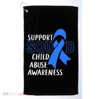 Child Abuse Prevention Month April Support Squad Awareness Gift Golf Towel thumb 0