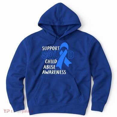 Child Abuse Prevention Month April Support Squad Awareness Gift Hoodie