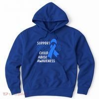 Child Abuse Prevention Month April Support Squad Awareness Gift Hoodie thumb 0