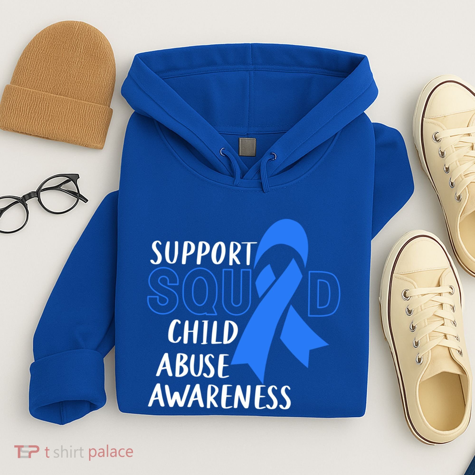 Child Abuse Prevention Month April Support Squad Awareness Gift Hoodie