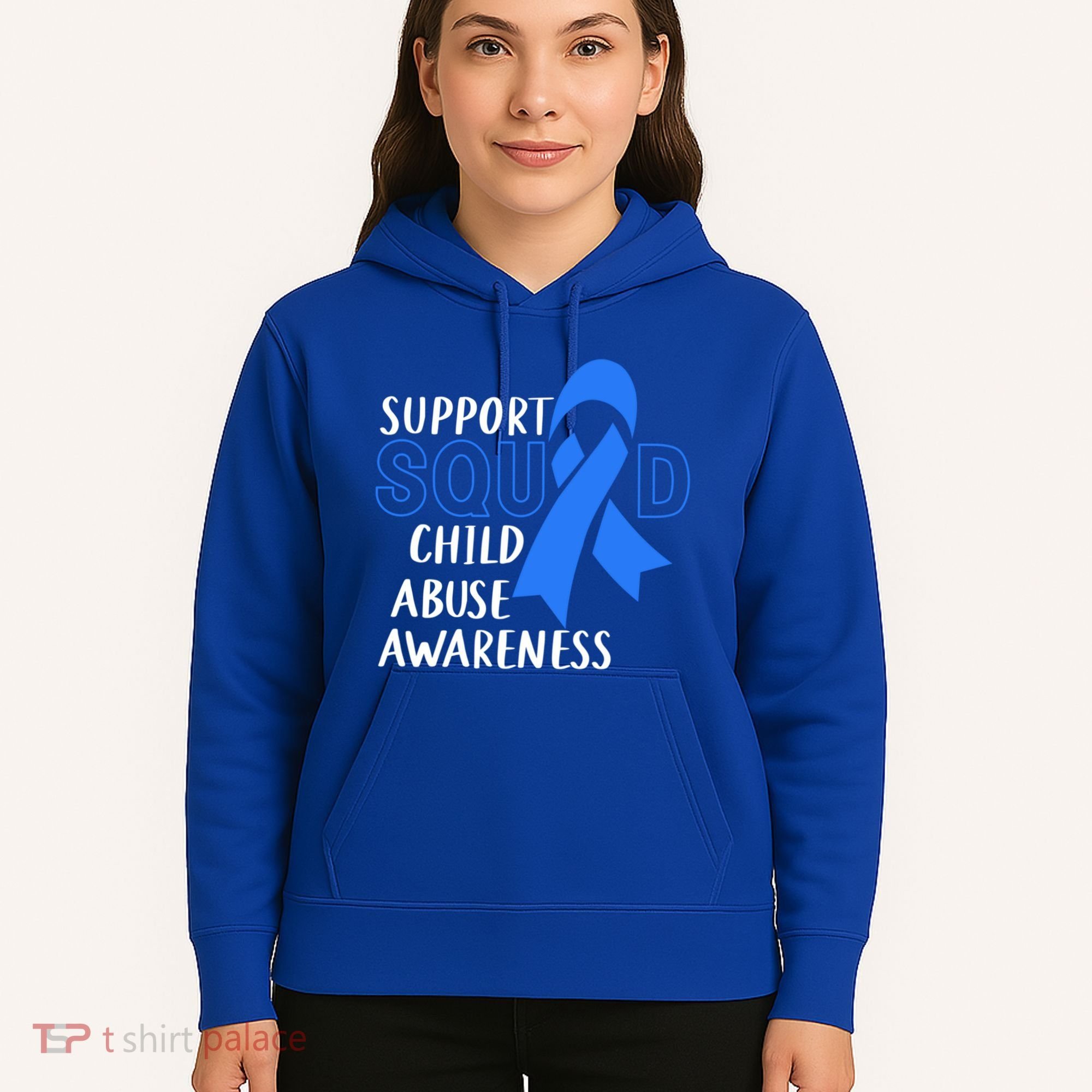 Child Abuse Prevention Month April Support Squad Awareness Gift Hoodie