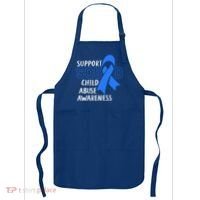 Child Abuse Prevention Month April Support Squad Awareness Gift Apron thumb 0