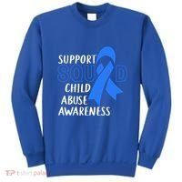 Child Abuse Prevention Month April Support Squad Awareness Gift Sweatshirt thumb 0