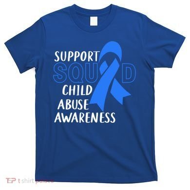 Child Abuse Prevention Month April Support Squad Awareness Gift T-Shirt