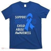 Child Abuse Prevention Month April Support Squad Awareness Gift T-Shirt thumb 0