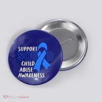 Child Abuse Prevention Month April Support Squad Awareness Gift Button thumb 0